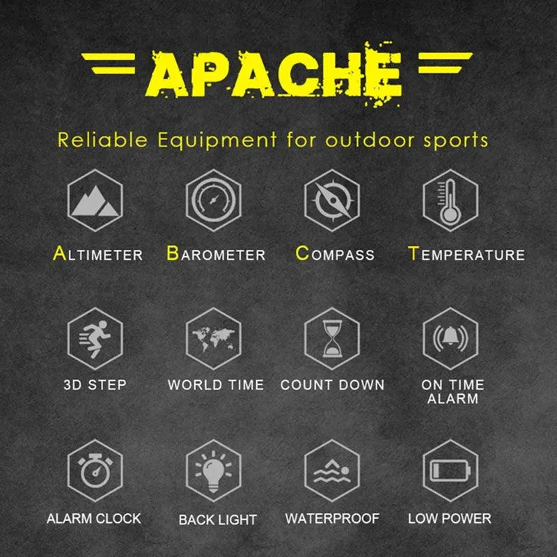 APACHE3 Simple Watch For Men: Elevate Your Active Lifestyle with Precision and Style