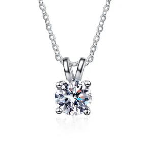 1 Carat Moissanite Bunny Necklace Pendant