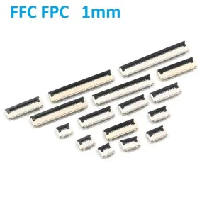 1mm FPC FFC SMT Bottom Contacts Flip Clamshell Connector