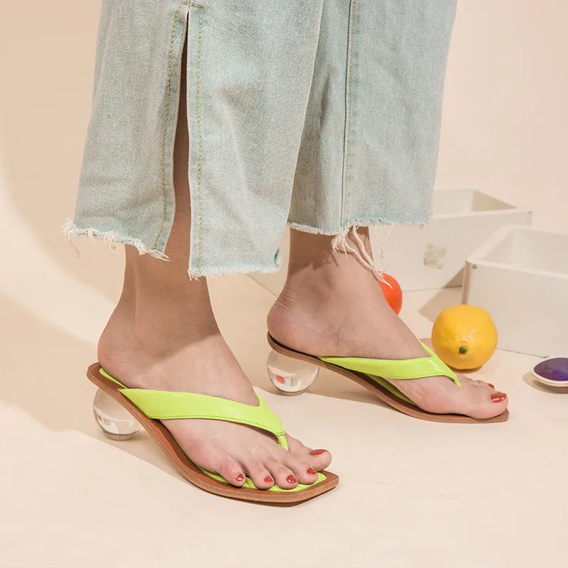 2020 European And American-Style Flip-Flops Round With Sandals And Slippers