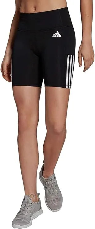 Adidas Women's 3 Stripe High Waist Bike Shorts