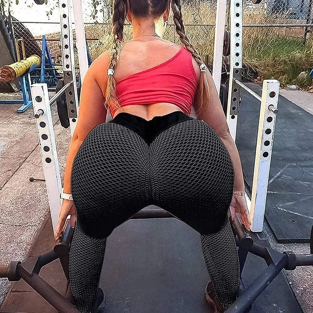 Booty Lifting Leggings Women Textured Scrunch Butt Legging Fitness Sport Leggins Push Up Anti-Cellulite Gym Pants Women Clothes