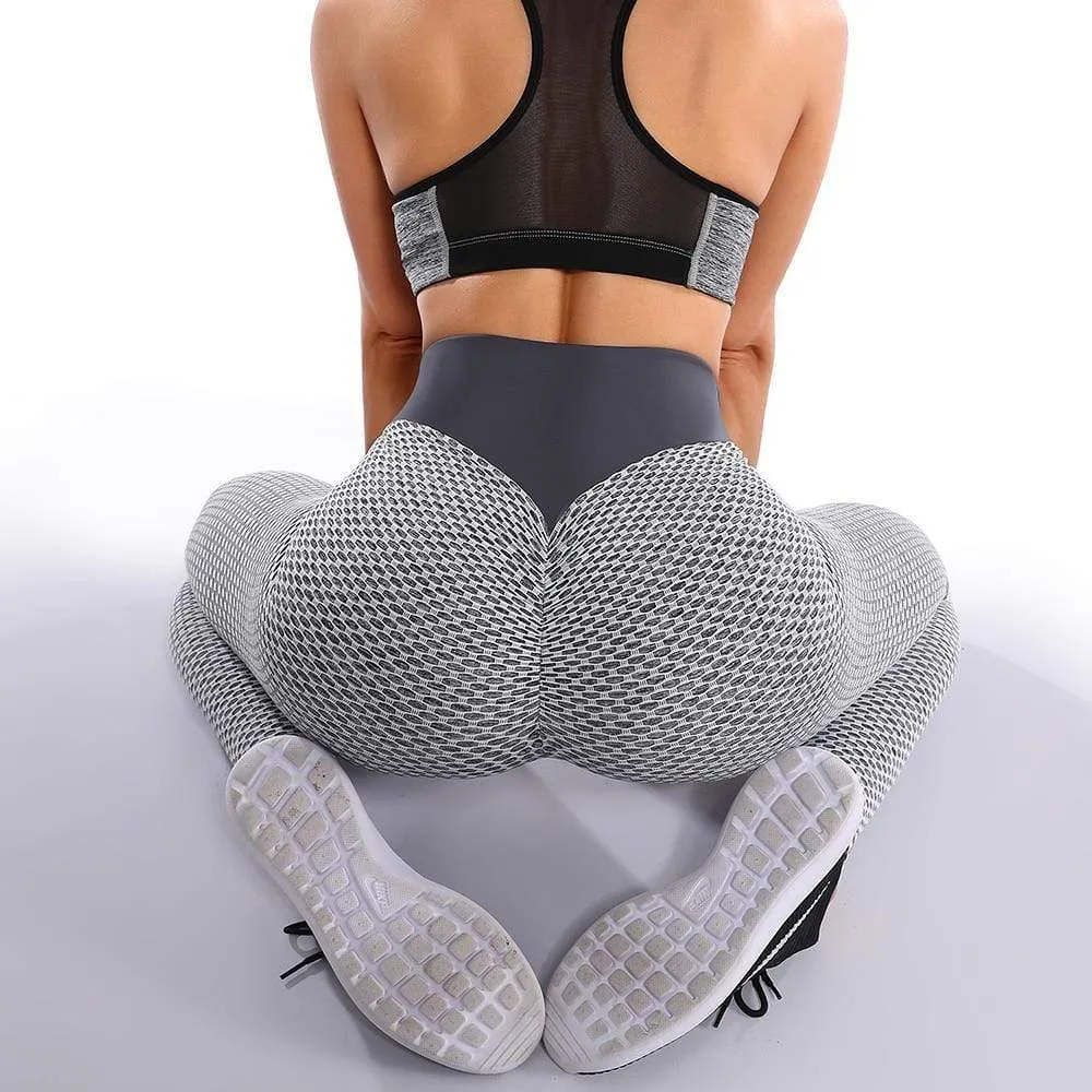 Booty Lifting Leggings Women Textured Scrunch Butt Legging Fitness Sport Leggins Push Up Anti-Cellulite Gym Pants Women Clothes