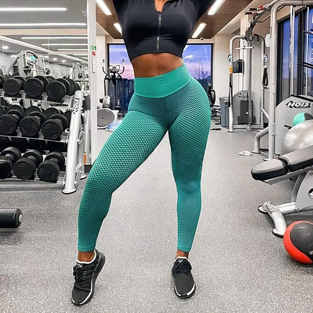 Booty Lifting Leggings Women Textured Scrunch Butt Legging Fitness Sport Leggins Push Up Anti-Cellulite Gym Pants Women Clothes