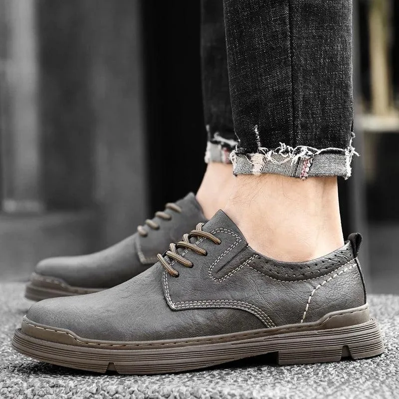 Handmade Oxford Dress Sneakers for Men - P2007 Casual Shoes