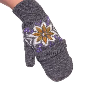 Alpaca Lightweight Flip Mittens