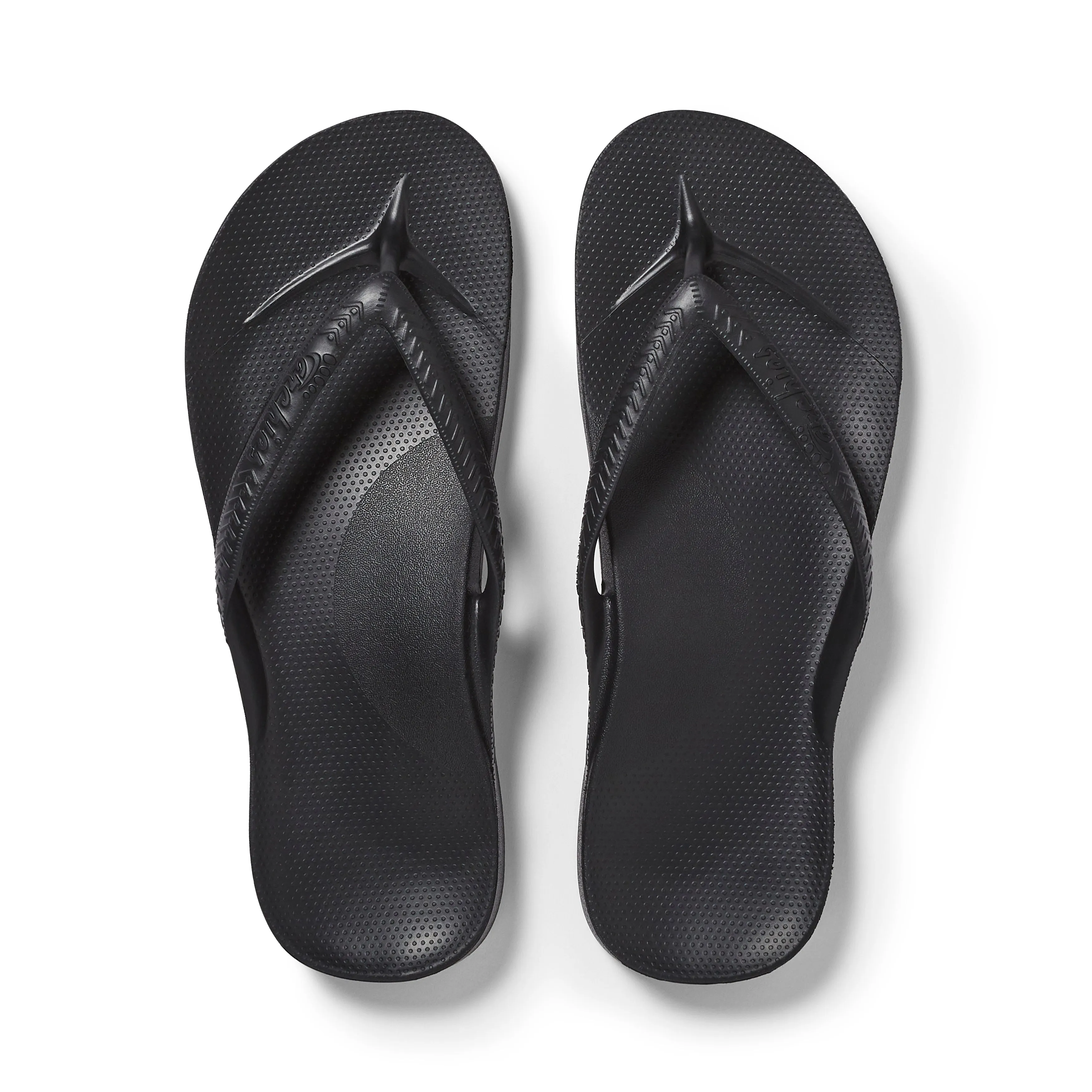 Arch Support Flip Flops - Classic - Black