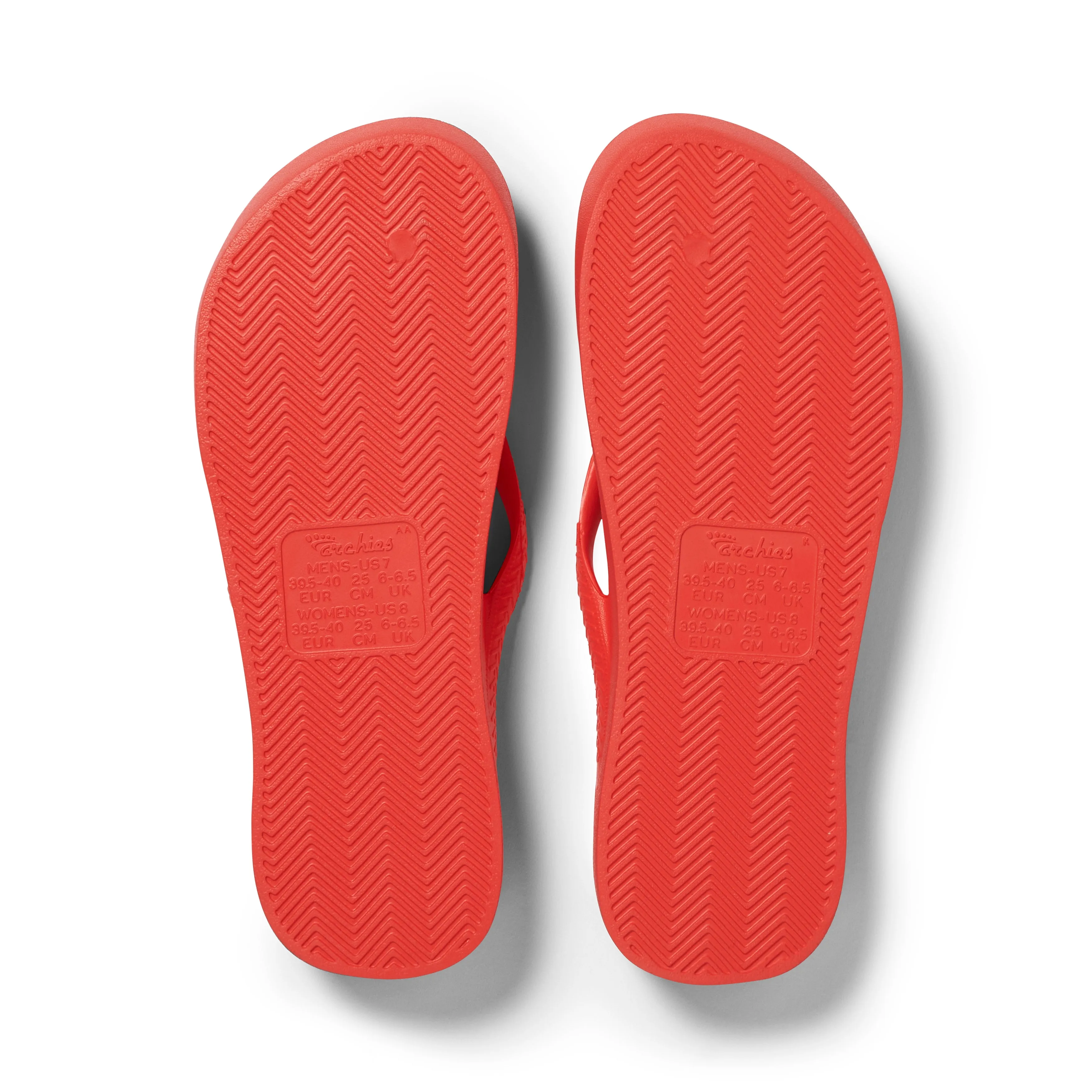 Arch Support Flip Flops - Classic - Coral