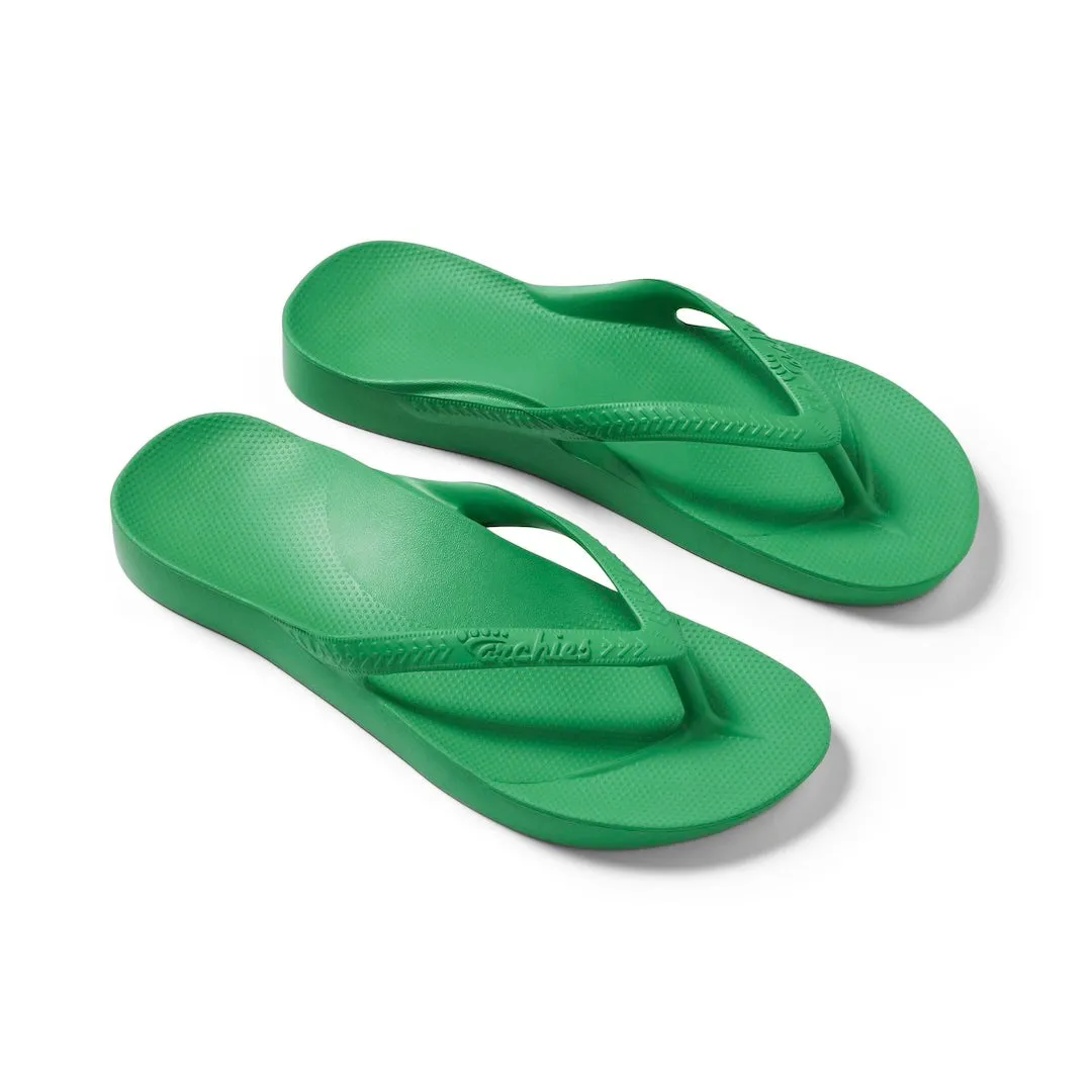 Arch Support Flip Flops - Classic - Kelly Green