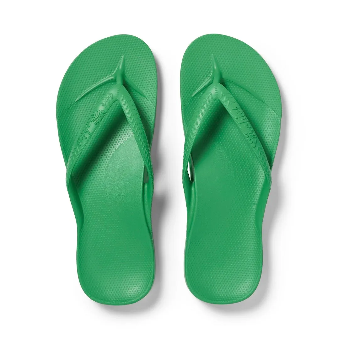 Arch Support Flip Flops - Classic - Kelly Green