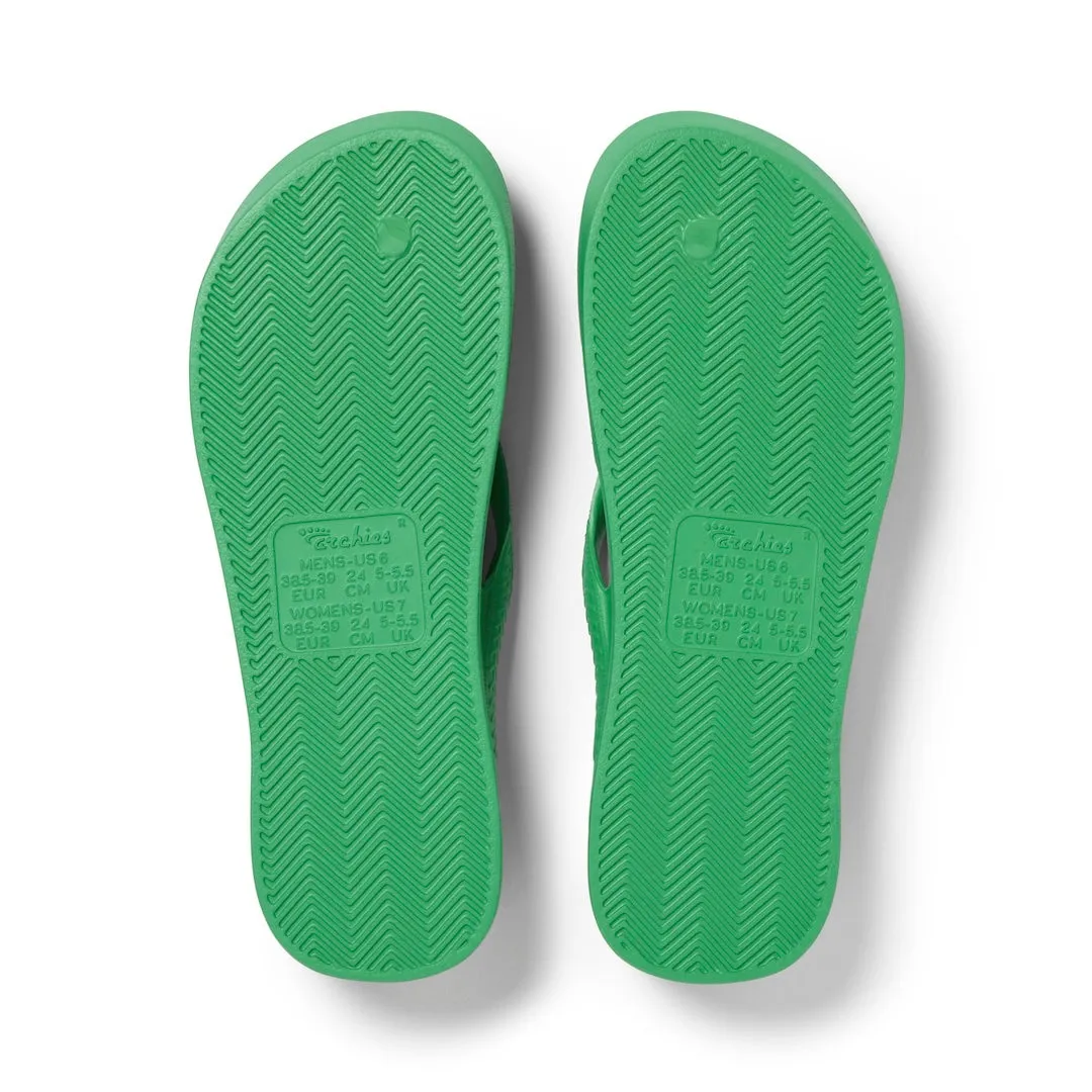 Arch Support Flip Flops - Classic - Kelly Green