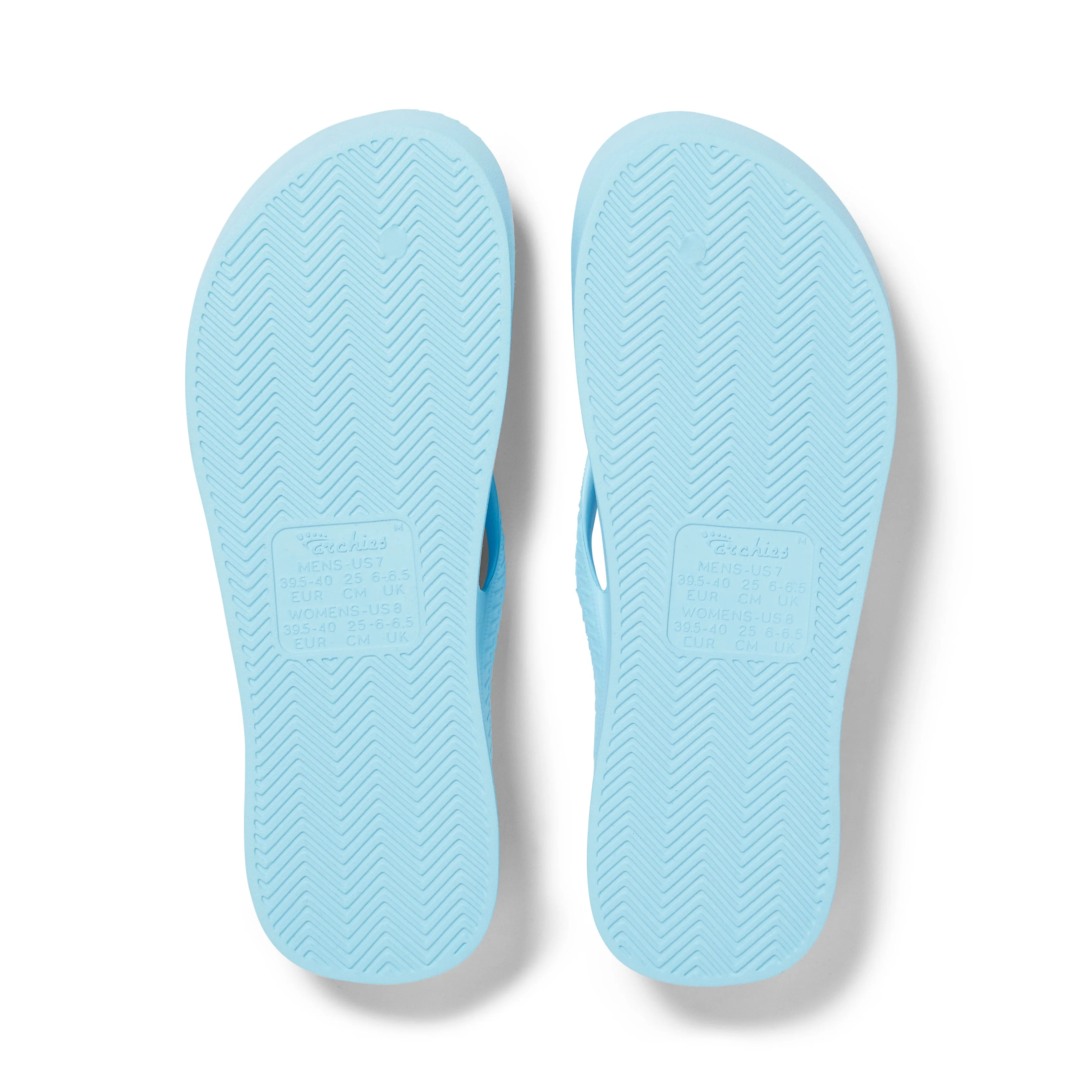 Arch Support Flip Flops - Classic - Sky Blue