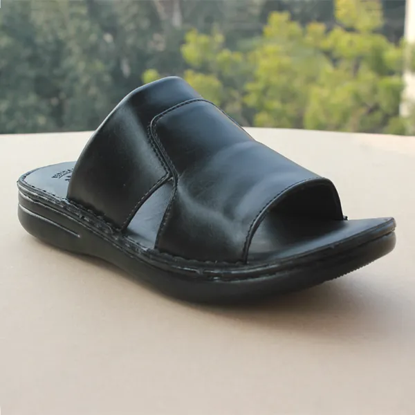 Black medicated slippers