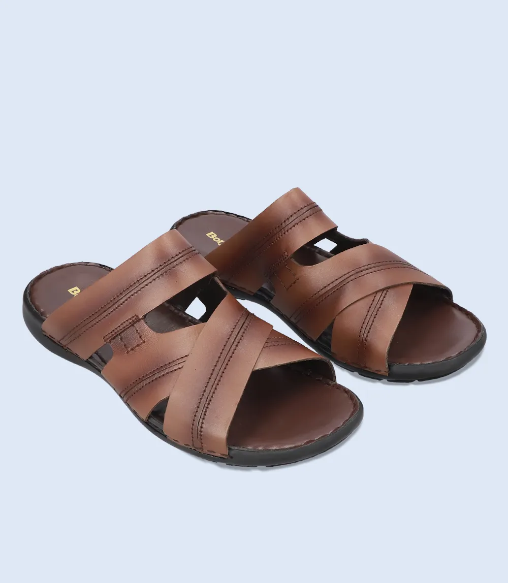 BM5533-BROWN-Men Slippers