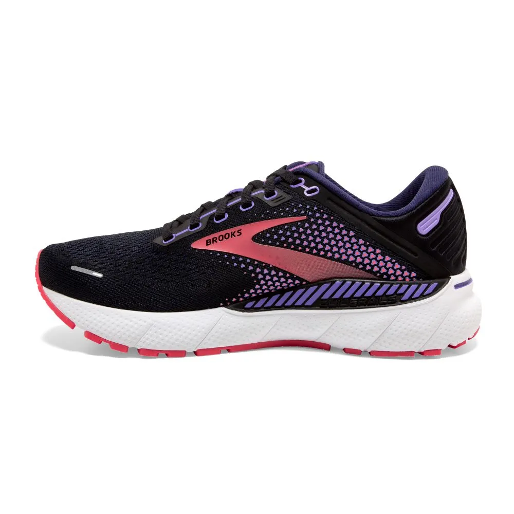 'Brooks' Women's Adrenaline GTS 22 - Black / Purple / Coral