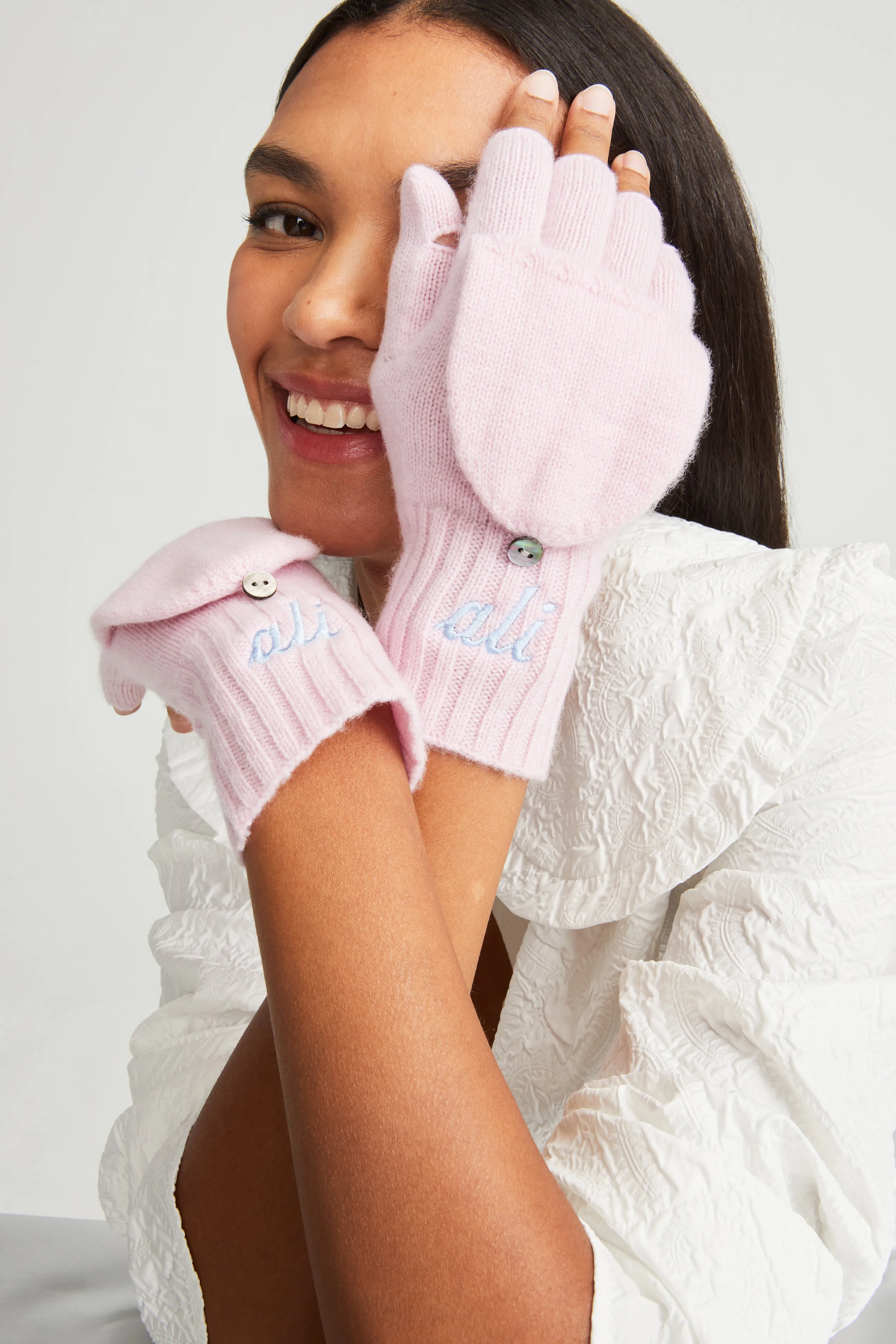 Cashmere Gloves - Pink Cashmere