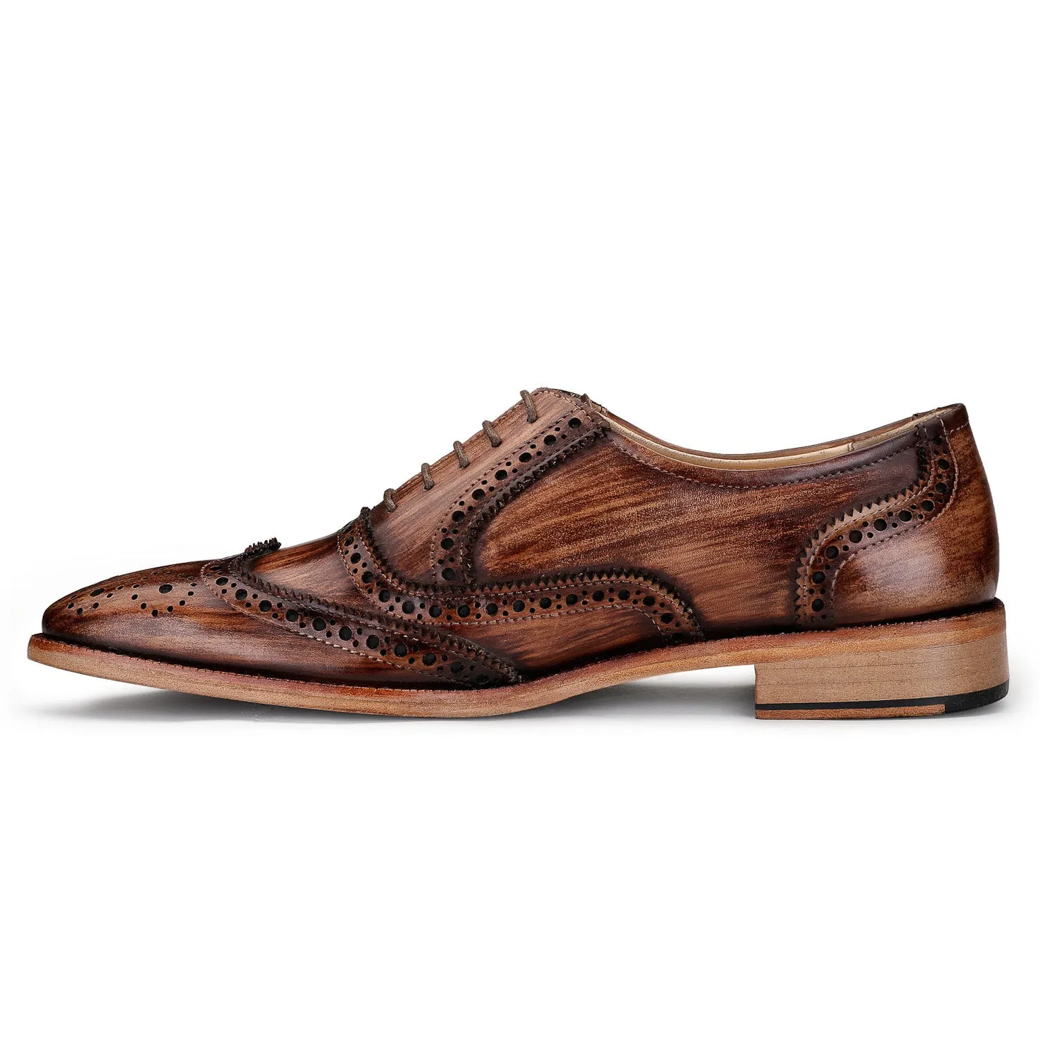 Wingtip Brogue Oxford - Wooden