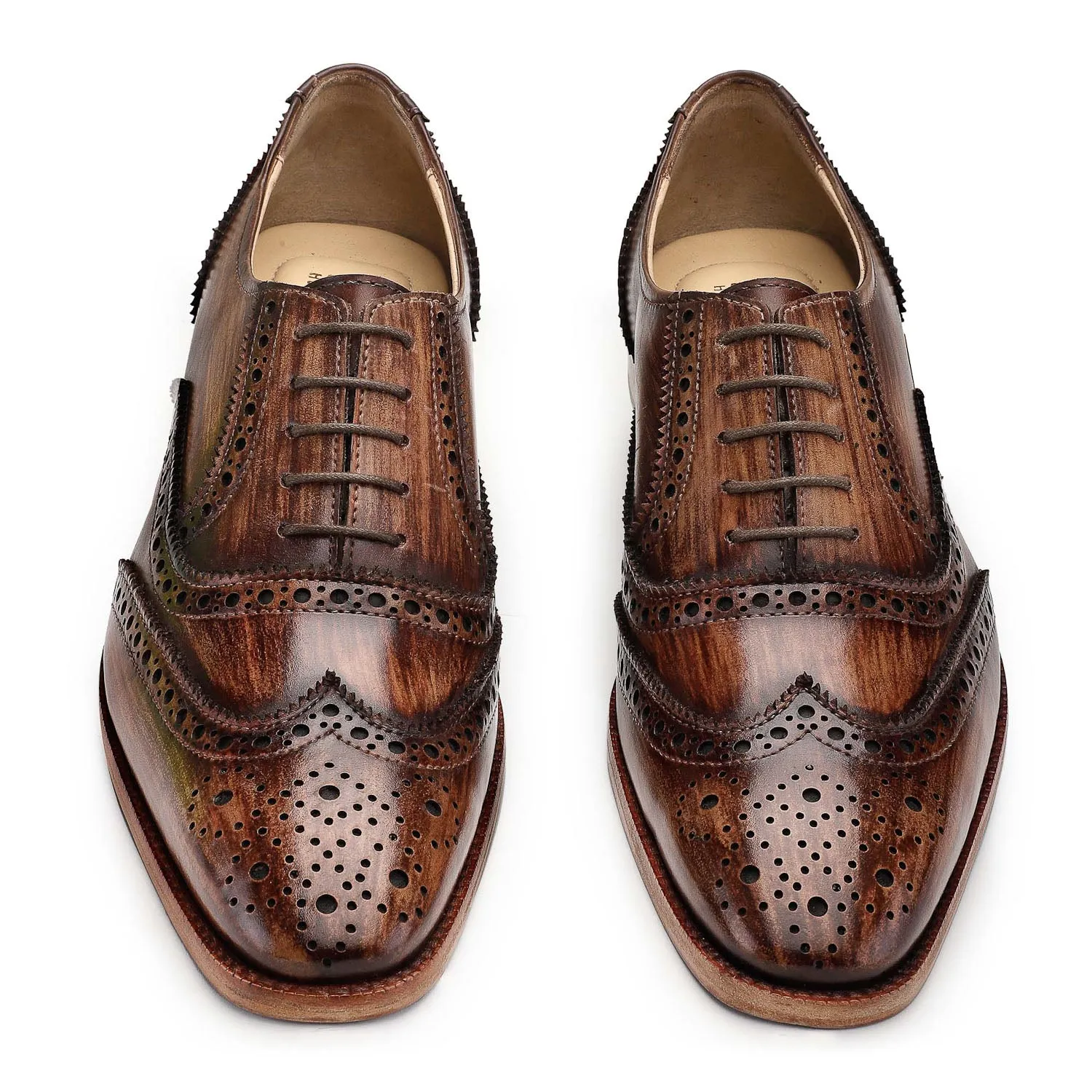 Wingtip Brogue Oxford - Wooden