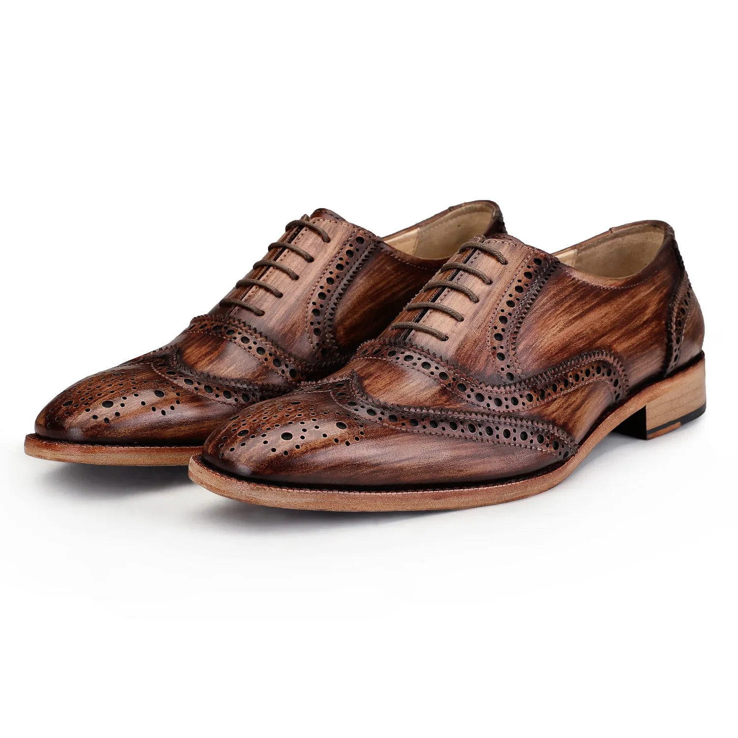 Wingtip Brogue Oxford - Wooden