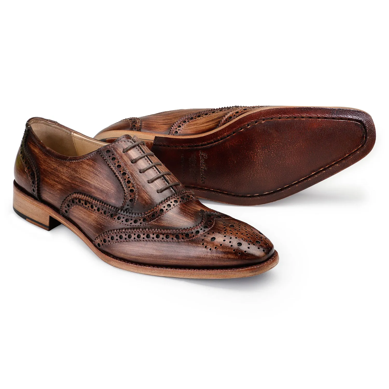 Wingtip Brogue Oxford - Wooden