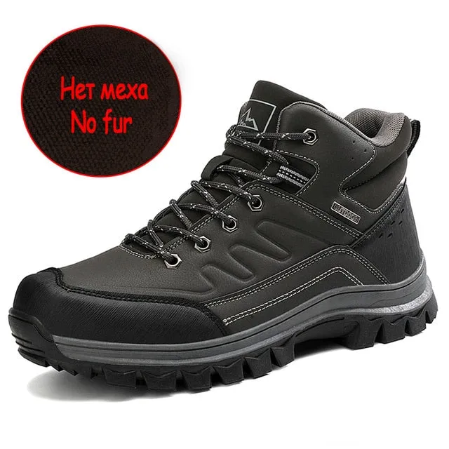 Men's Snow Boots Winter Waterproof Men Shoes