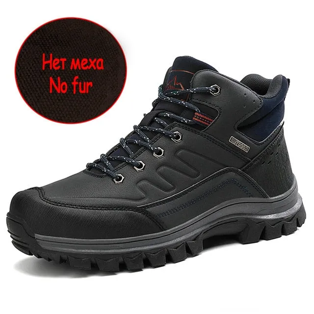 Men's Snow Boots Winter Waterproof Men Shoes