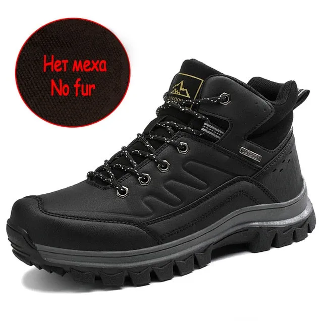 Men's Snow Boots Winter Waterproof Men Shoes