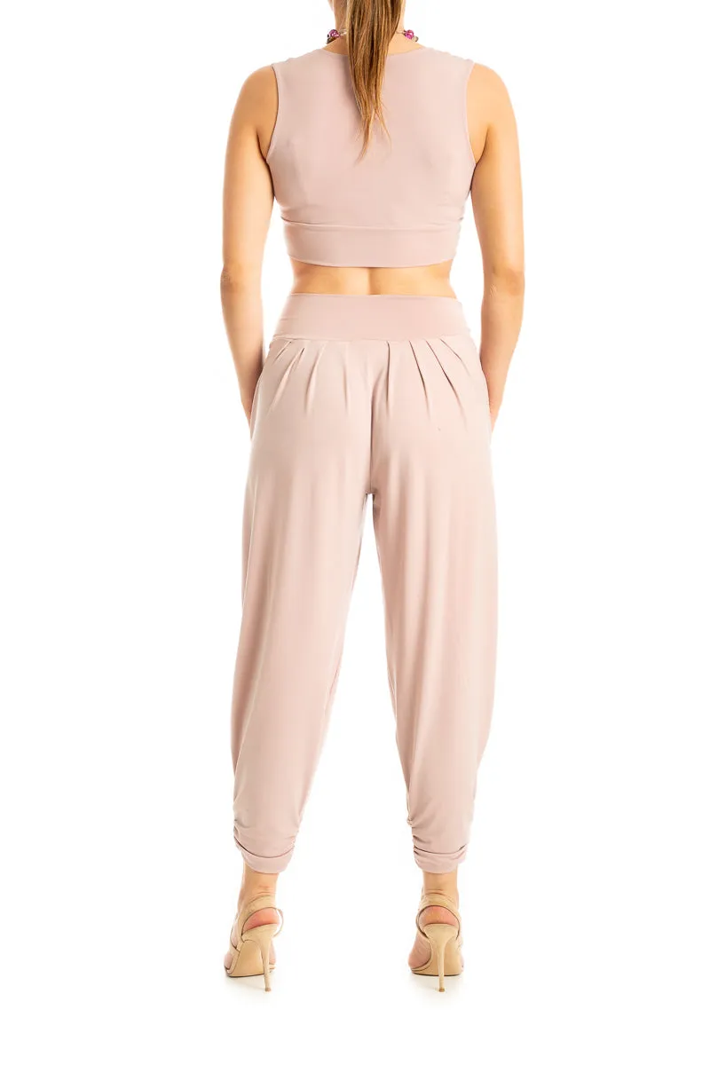 Harem Style Tango Pants with Pleated Front