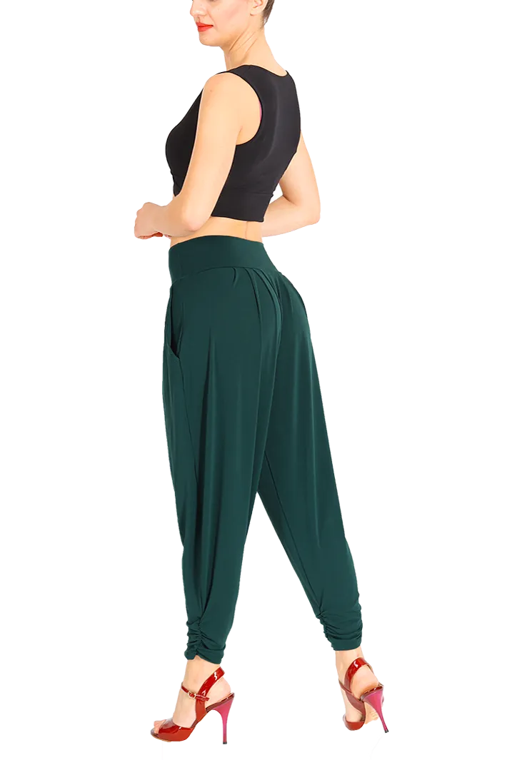 Harem Style Tango Pants with Pleated Front