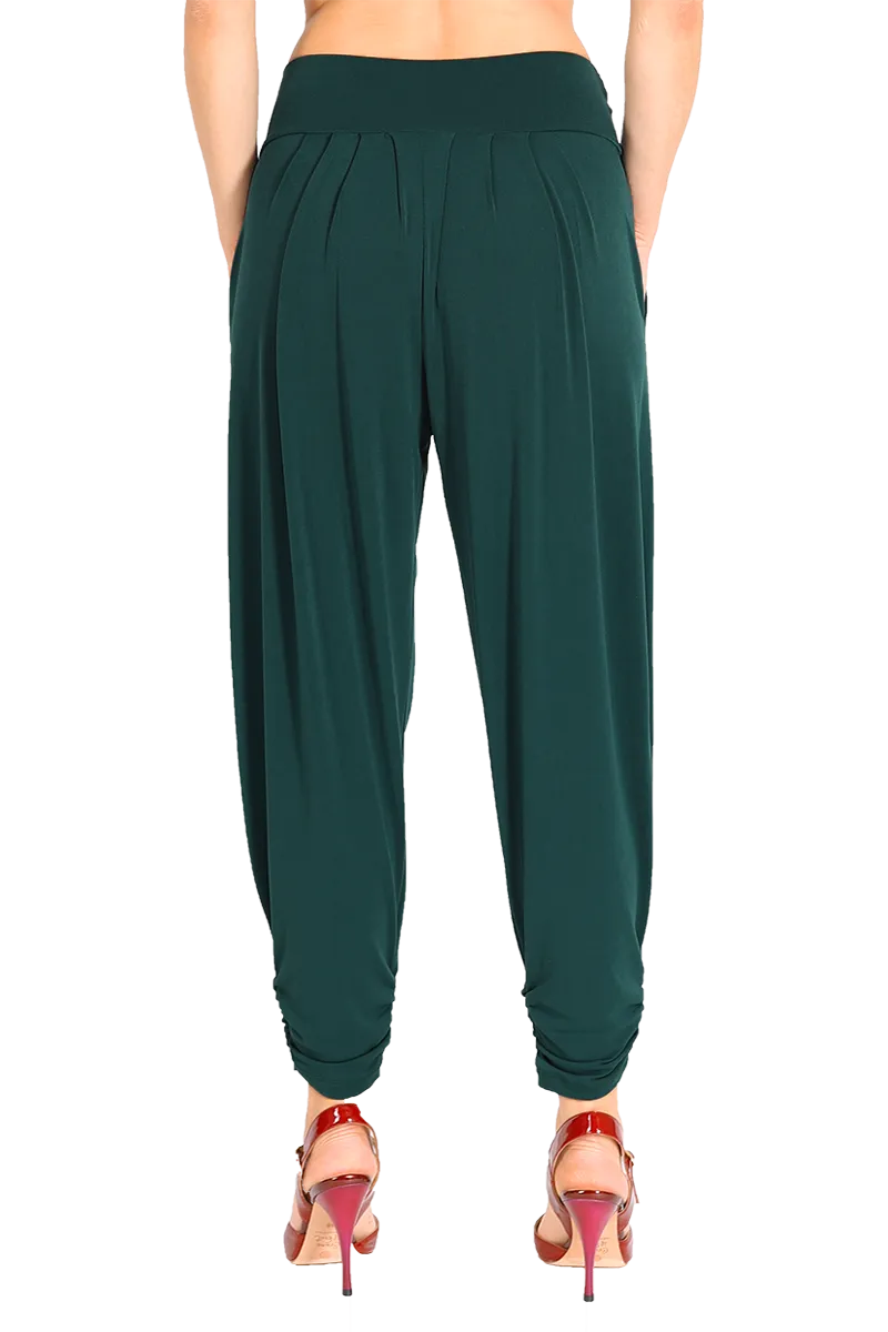 Harem Style Tango Pants with Pleated Front