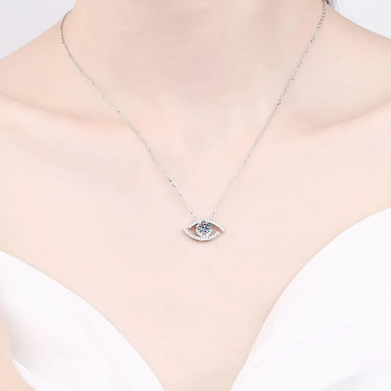 Devil's Eye Moissanite Necklace