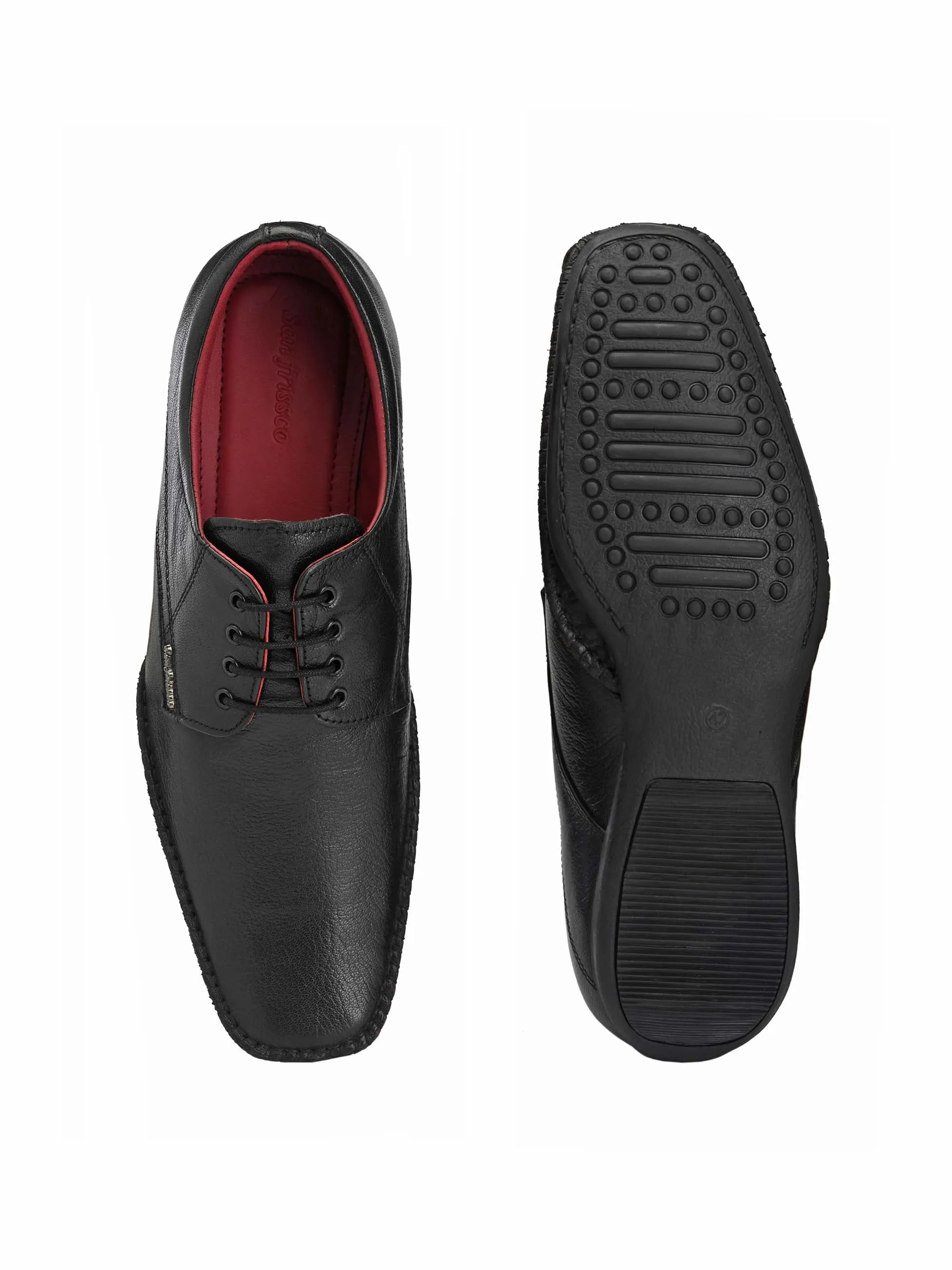 Black Flex Derby Shoes