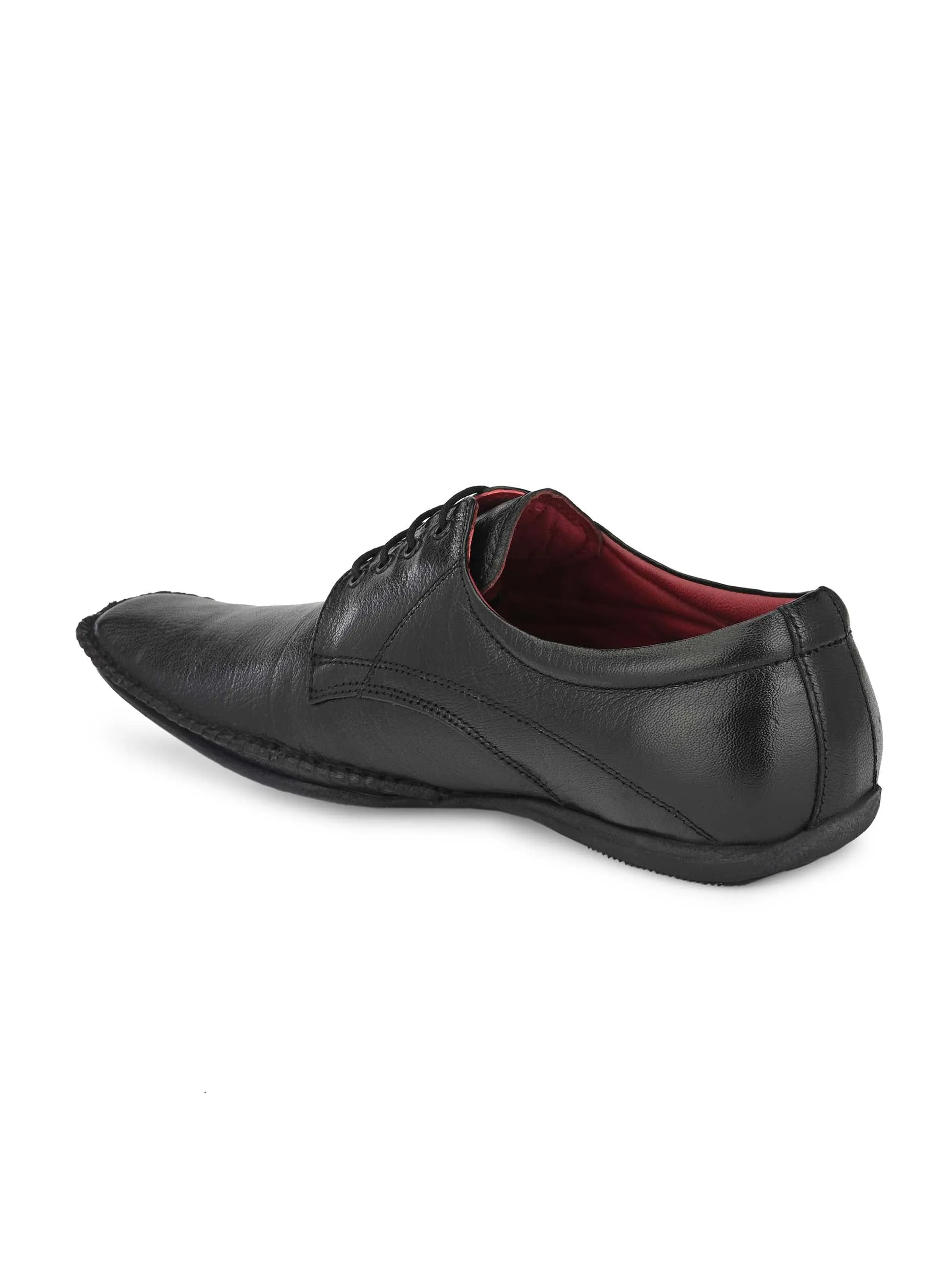 Black Flex Derby Shoes