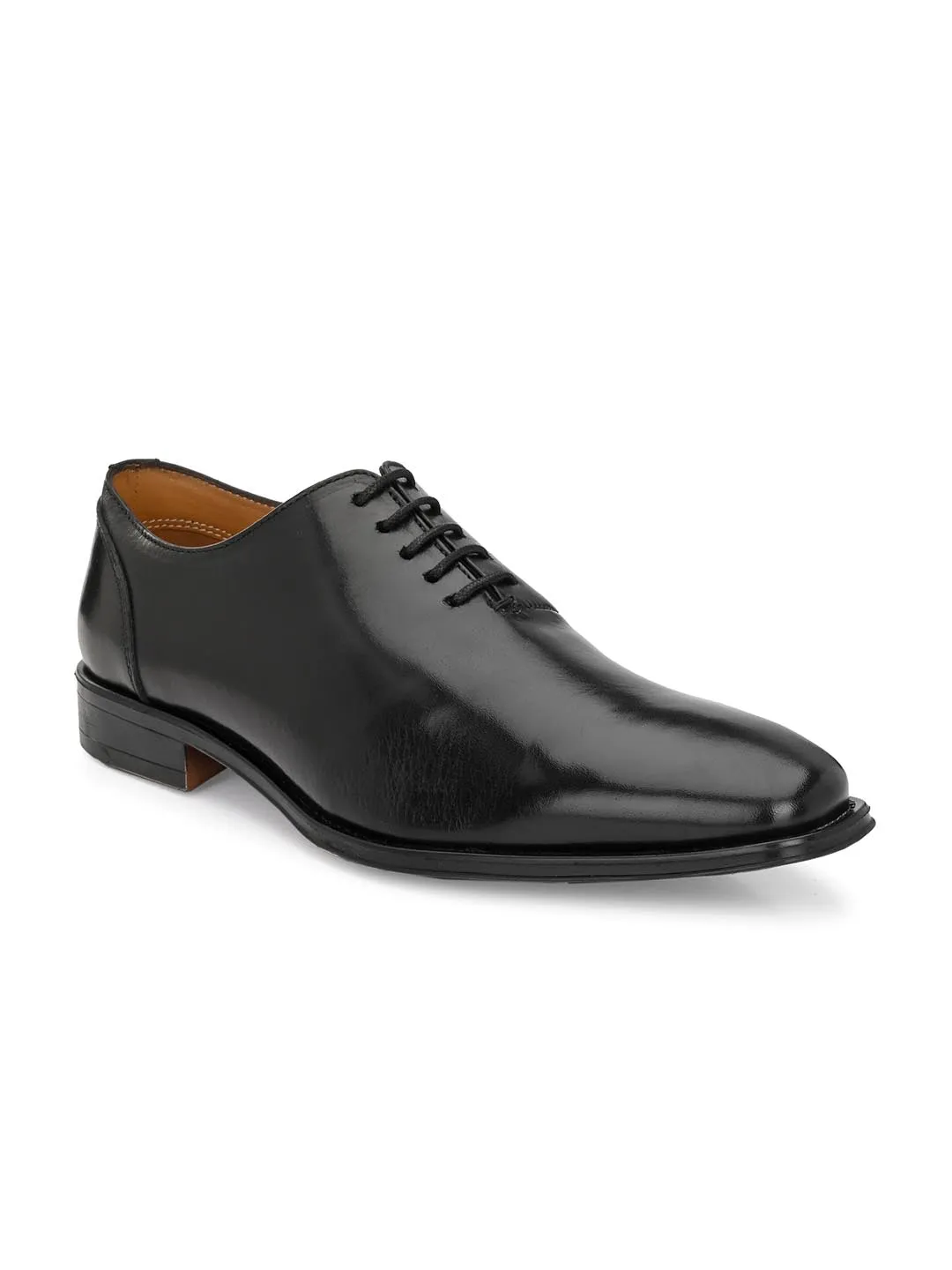 Genuine Leather Black Lace Up Formal Shoe