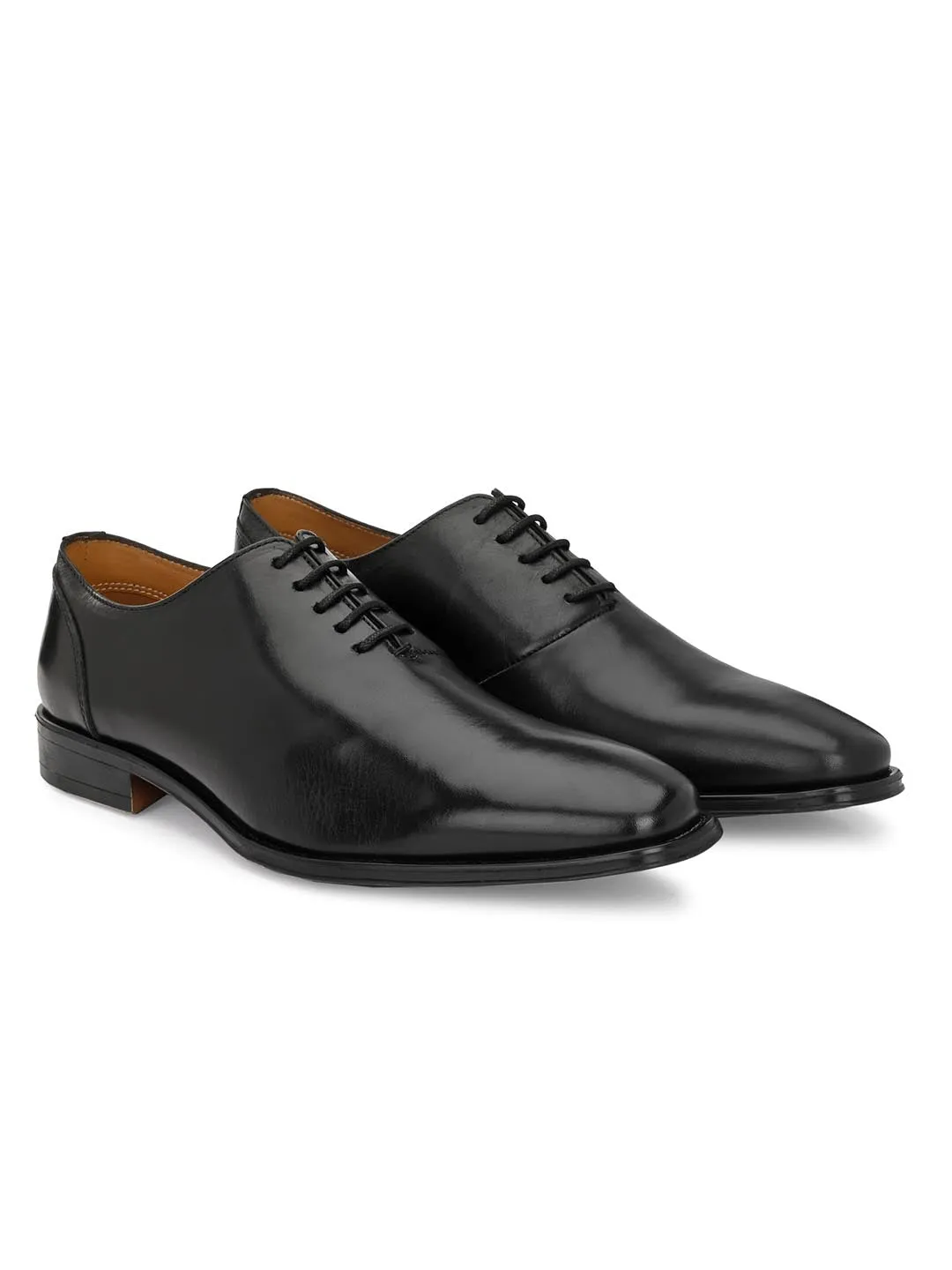 Genuine Leather Black Lace Up Formal Shoe