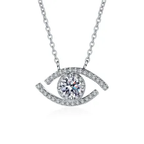 Devil's Eye Moissanite Necklace