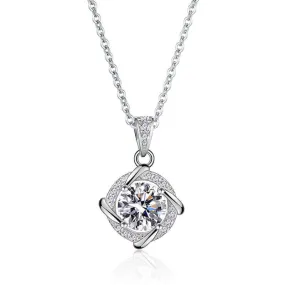 Fantasy Windmill Moissanite Pendant Necklace