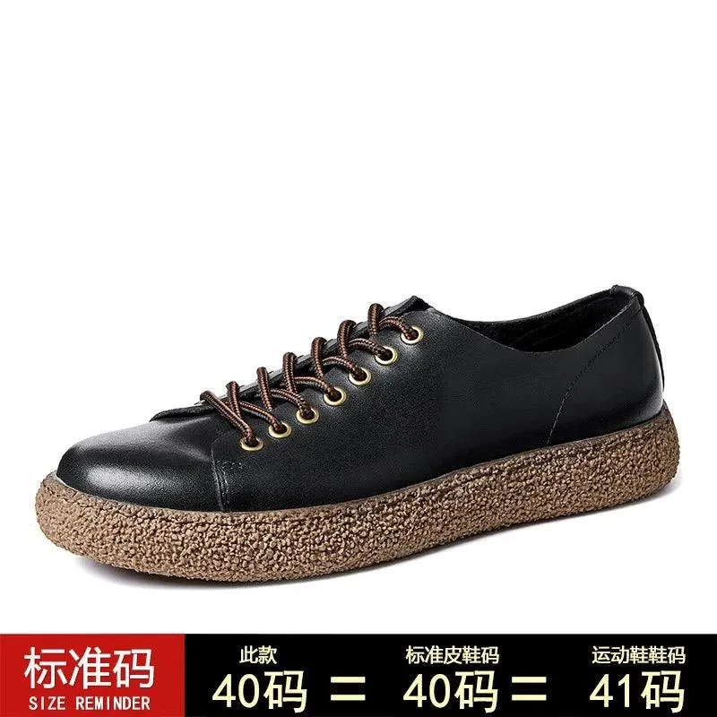 Handmade Soft Leather Oxfords - Men's Casual Shoes QB319