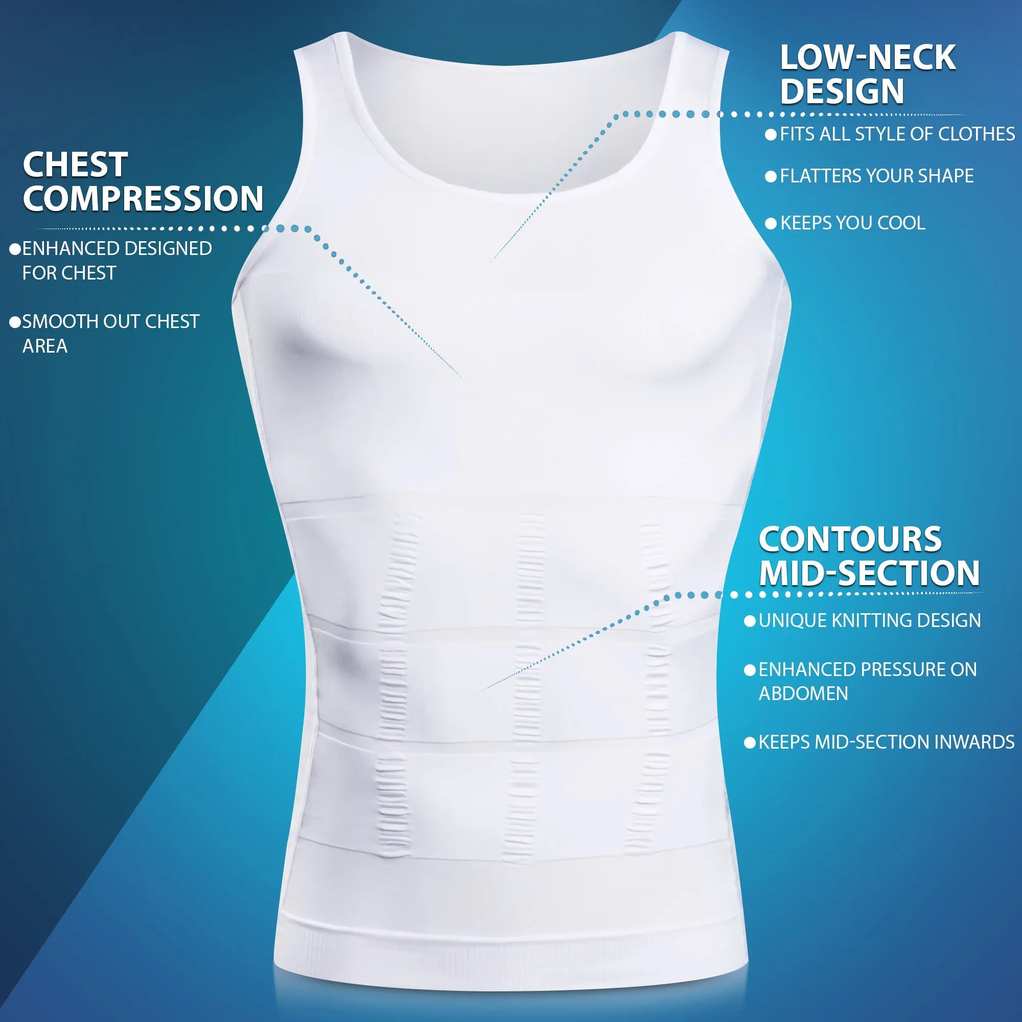 Slimming Body Shaper Under Shirt.