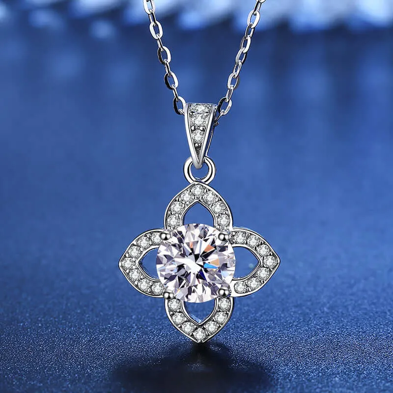 Four Leaf Clover Moissanite Necklace