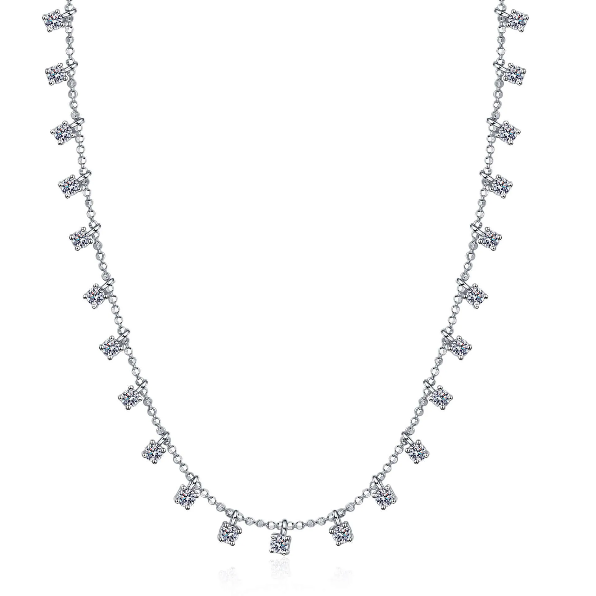 Full Star Moissanite Necklace for Women