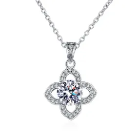 Four Leaf Clover Moissanite Necklace