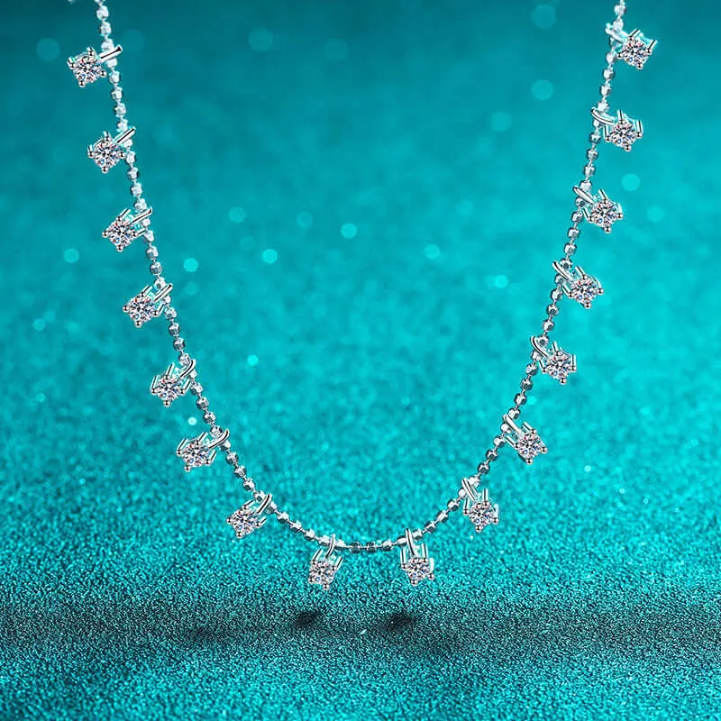 Full Star Moissanite Necklace for Women