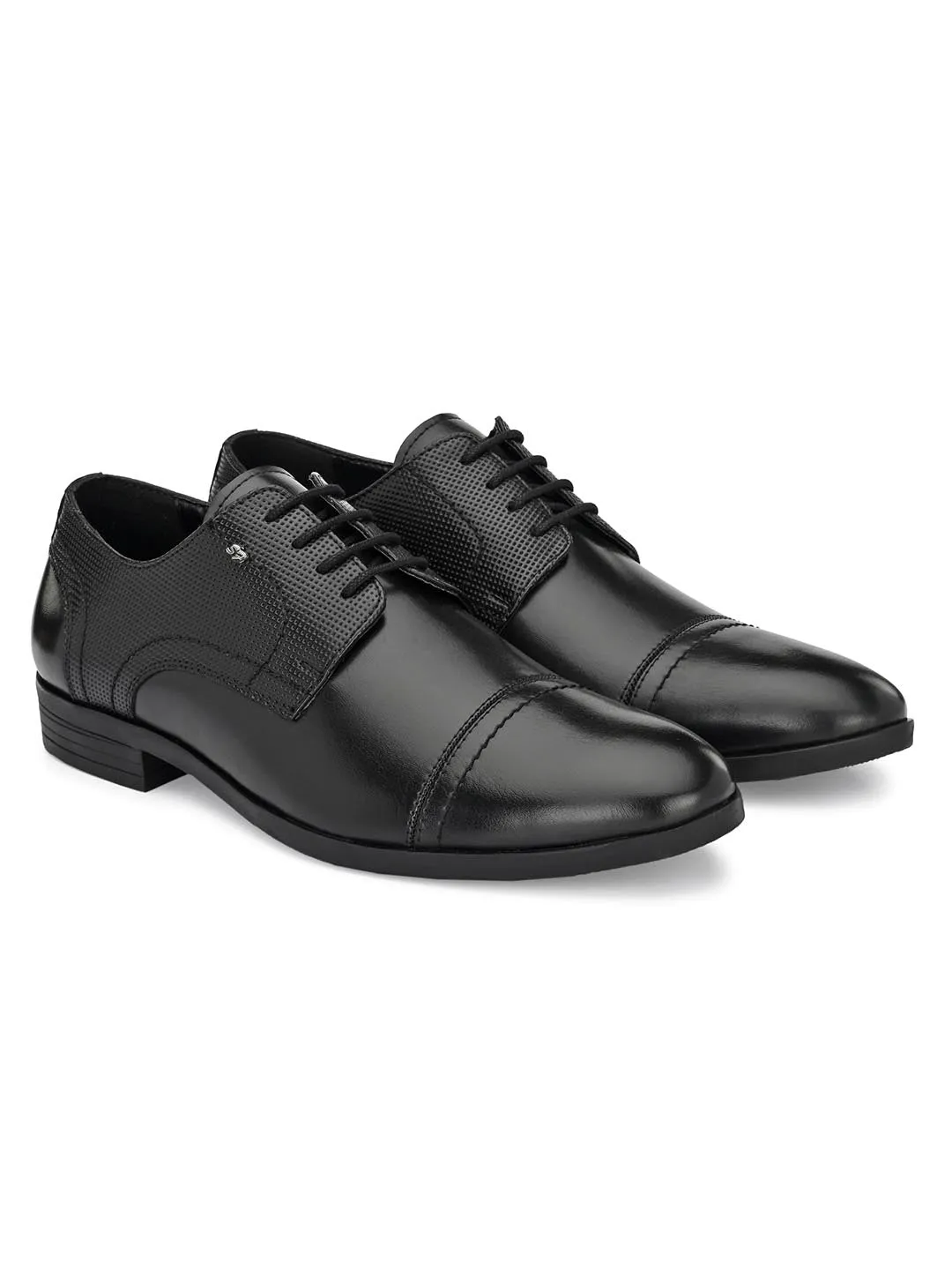 Delco Black Derby Shoes