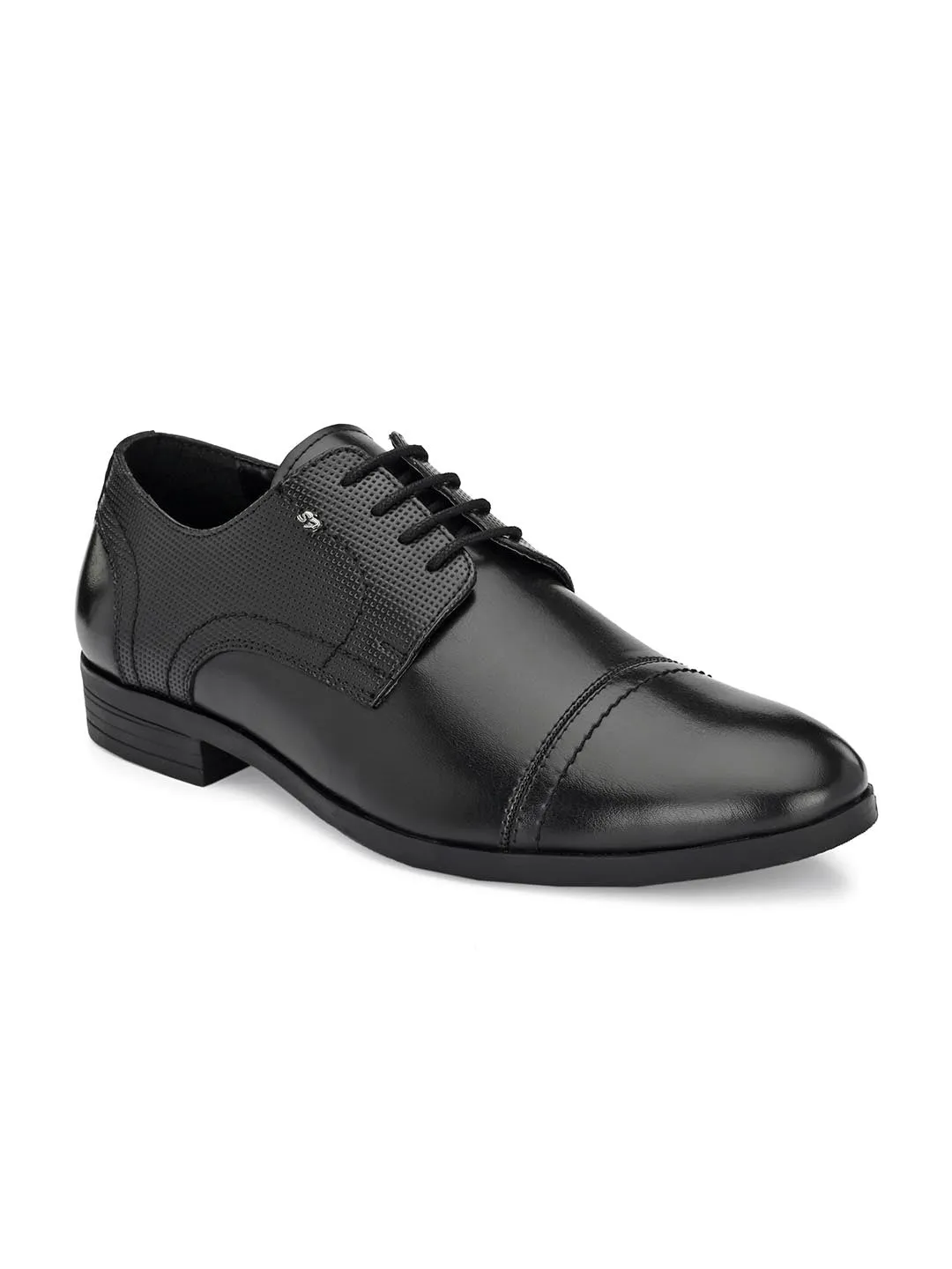 Delco Black Derby Shoes