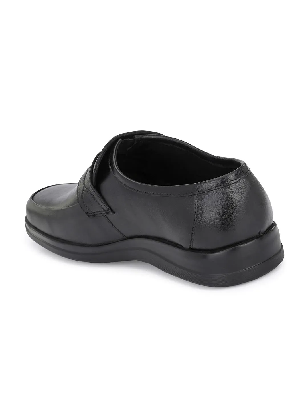 Alberto Torresi Genuine Leather Black Slipon Formal Shoes For Men