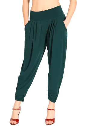 Harem Style Tango Pants with Pleated Front