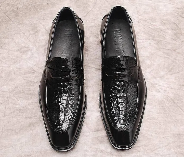 Angelo Leather Penny Loafers For Men