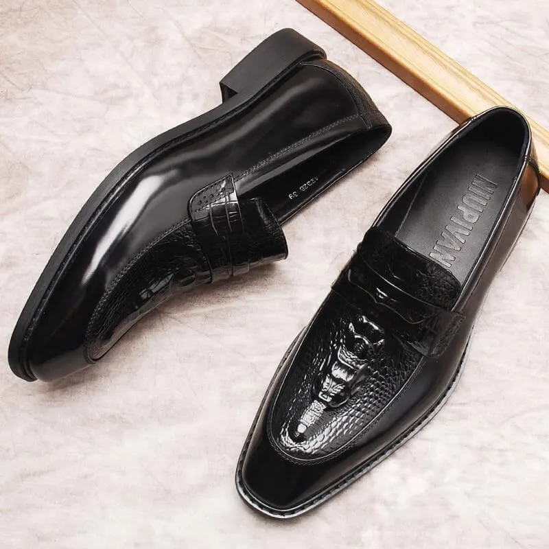 Angelo Leather Penny Loafers For Men