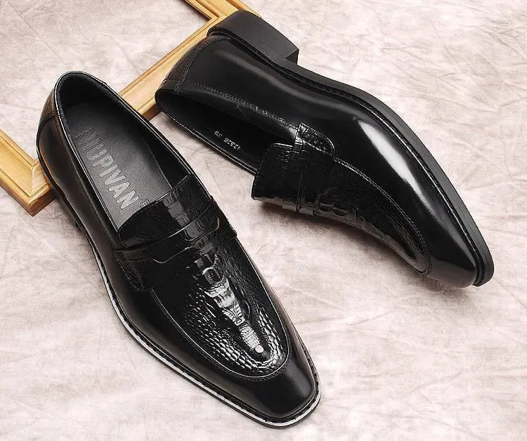 Angelo Leather Penny Loafers For Men